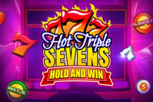 Hot Triple Sevens Hold Win